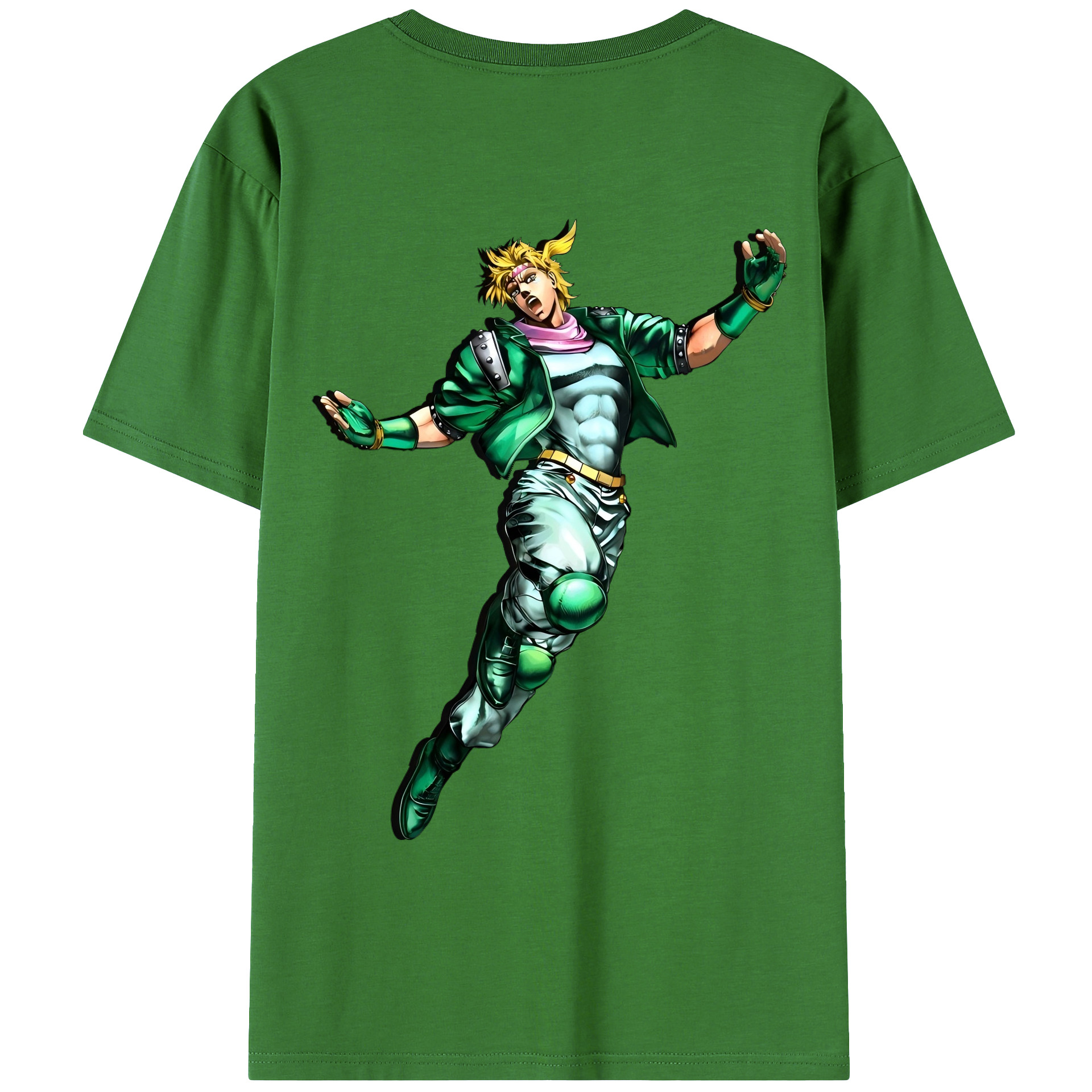（画像用） ジョジョの奇妙な冒険 ディオ?ブランドー JoJo's Bizarre Adventure Dio Brando レディース半袖Tシャツ(バックプリント)